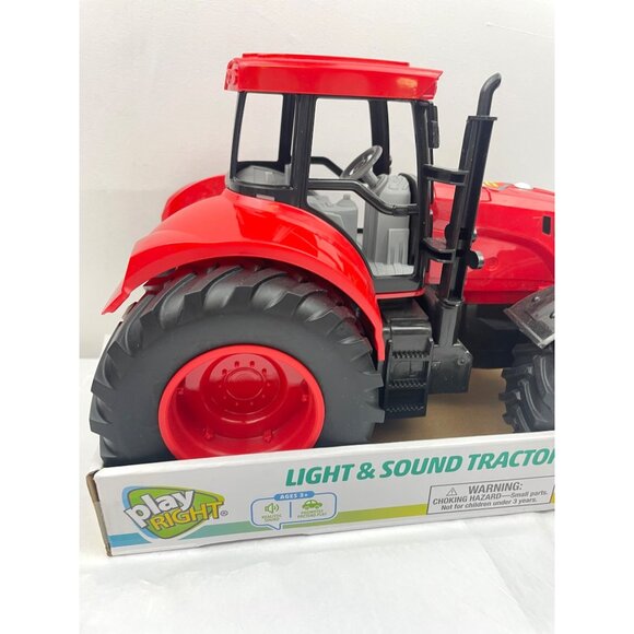 PLAY RIGHT Light & Sound Tractor Red - Picture 2 of 13